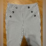 Est. 1946 Women SM. CATO ‘’, Black and White Striped pull on Pants. Straight leg Photo 2
