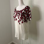 Diane Von Furstenberg  white, red & black cotton falling stones tee Photo 2