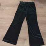 Allegra K  green velour pants size small Photo 6