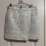 J.Crew 💖 NWT Origami Metallic Matelasse Faux Wrap Mini Skirt Photo 1