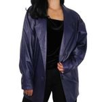 Vakko 1990s Vintage Purple Leather Jacket Medium Retro Genuine Leather Photo 2
