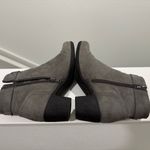 Croft & Barrow Womens Gray Suede Ankle Boots Photo 6