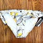 Jantzen NEW NWT White Yellow Gray Black Floral Tie Knot Y2K Bikini BOTTOM 10 Photo 0
