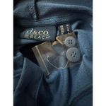 Denim & Co . Beach French Terry Roll Tab Sleeve Hooded Jacket Indigo Sea Medium Photo 12