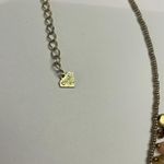 Cookie Lee Signed Costume Necklace Bead Beaded / Gold Tone Adjustable Length Photo 4