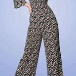 Coco Fennell Long Sleeve Wide Leg Floral Jumpsuit Size UK 10 US 6 Photo 0