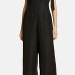 Kate Spade Linen Tie Jumpsuit In Black Photo 10