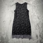 Michael Kors Dress Womens Small Black White Sleeveless Sheath Midi Work Photo 2