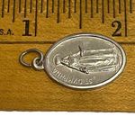 Saint St Dymphna Medal Necklace Patron Saint Of Stress And Anxiety Made In Italy Silver Photo 4