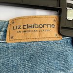 Liz Claiborne  High Rise Denim Jeans size 10R Straight Leg Photo 5