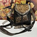 Brighton Fashionista Collection Chic calf hair black leather crossbody Bag Photo 0