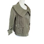 Talbots  Petites 4P 3/4 sleeve wide collar cropped swing utility jacket women's Photo 1