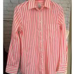 A New Day  Pink Stripe Long Sleeve Collared Button Down Shirt Women’s XS NWT Photo 0