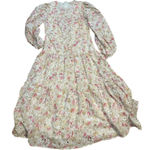 Cottage Core Floral lace long sleeve Pink Size L Photo 0