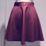 Burgundy faux leather skirt Red Photo 2