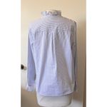 Kate Spade  Broome Street Button Down Ruffle Neck Blouse Size Small Photo 2