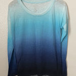 Ideology  blue ombre long sleeve shirt M Photo 0