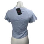Levi's NEW Women's Blue Short Sleeve Crew Neck Slim Fit T Shirt Tee Top Size L Photo 1
