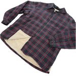 LL Bean Plaid Sherpa Fleece Lined Flannel Shirt Jacket Shacket MEDIUM PETITE Size undefined Photo 0