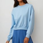 Comfy And Ready Mini Pleated Skirt In Blue Size Small Photo 0