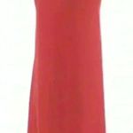 BCBGMAXAZRIA  Alie Red Sleeveless A Line Dress With Lace Insert Photo 2