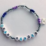 Tour Friendship Bracelet Dear Reader Midnights with charm Blue Photo 0