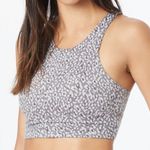 Varley Let's Move Harris Printed Longline Sports Bra in Gray Small Photo 0
