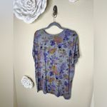 Torrid NTM:  Gray with Multicolored Floral Print Short Sleeved T Shirt Sz 2 Photo 10