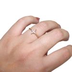 14k Solid Gold Stacking Star Ring 1.47 Grams Size 7.5 Photo 0