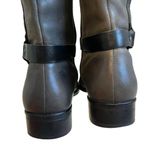 Matisse Daniel Gray Leather Zip Up Knee High Harness Boots, Sz 8 Photo 9