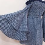 Tularosa  Smocked Tiered Wide Sleeves Off Shoulder Mini Dress Photo 2