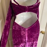 The Attico Rich Purple Velvet Dress With Gathered Front & Slit Size 38 IT new Photo 7