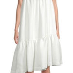 Black Halo New! Dixie Tiered Crepe Dress Photo 0