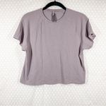 SKIMS  Muted Purple Short Sleeve Cropped‎ Top Photo 1