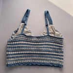 Hollister Blue and White Striped Knit Top‎ Photo 10