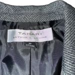 Tahari  Arthur S. Levine Black 2 Bottom Tweed Style Lined Blazer Size 10 EUC Photo 1