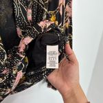 Free People  Last Time Printed Floral Top Black Ruffle Photo 5