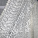 Altar'd State  White Long Bell Sleeve Lace Lined V-Neck Boho Dress Medium Photo 6