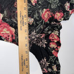 Love Fire Black Floral Mesh Bodycon Dress Mock Neck Long Sleeve L Romantic Goth Size L Photo 6