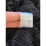 Power Flower Black Open Knit Swim Beach‎ Cover Up Resort Lounge Travel Medium Photo 7