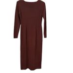 Peruvian Connection  Soft Brown 100% Pima Cotton LS Maxi Dress Made in Peru Photo 2