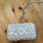 Small Cross Body Beaded Bag Silver Photo 0