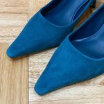 Sam Edelman “Bianka Pump” Wild Indigo Suede Pointy CEO Happy Hour Pumps Size 9 Photo 3
