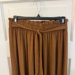 New Mix Brown Flowy Pants Photo 2