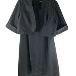 Roamans Set Outfit A Line Dress Jacket Sleeveless Scoop Neck Black Size 18W Photo 0