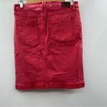 Anthropologie Holding Horses Faded Red Pink Denim Jean Skirt Size 28 Photo 1