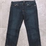 Dolce & Gabbana D&G Capris Navy Jeans with Velvet Back Pocket, Blue Denim Size 27 Photo 7