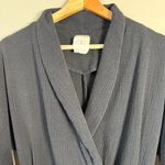 Anthropologie Hei Hei Gauzy Tie Waist Jumpsuit Womens XS Black Shawl Collar Boho Photo 6