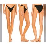 ONIA NEW  Bikini Bottom Womens Large Black Ashley Tricot Swim Resort Minimalist Photo 1