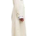 Madewell NWT Drapey Twill Belted Trench Coat Muted Stone Khaki Size Large Photo 1